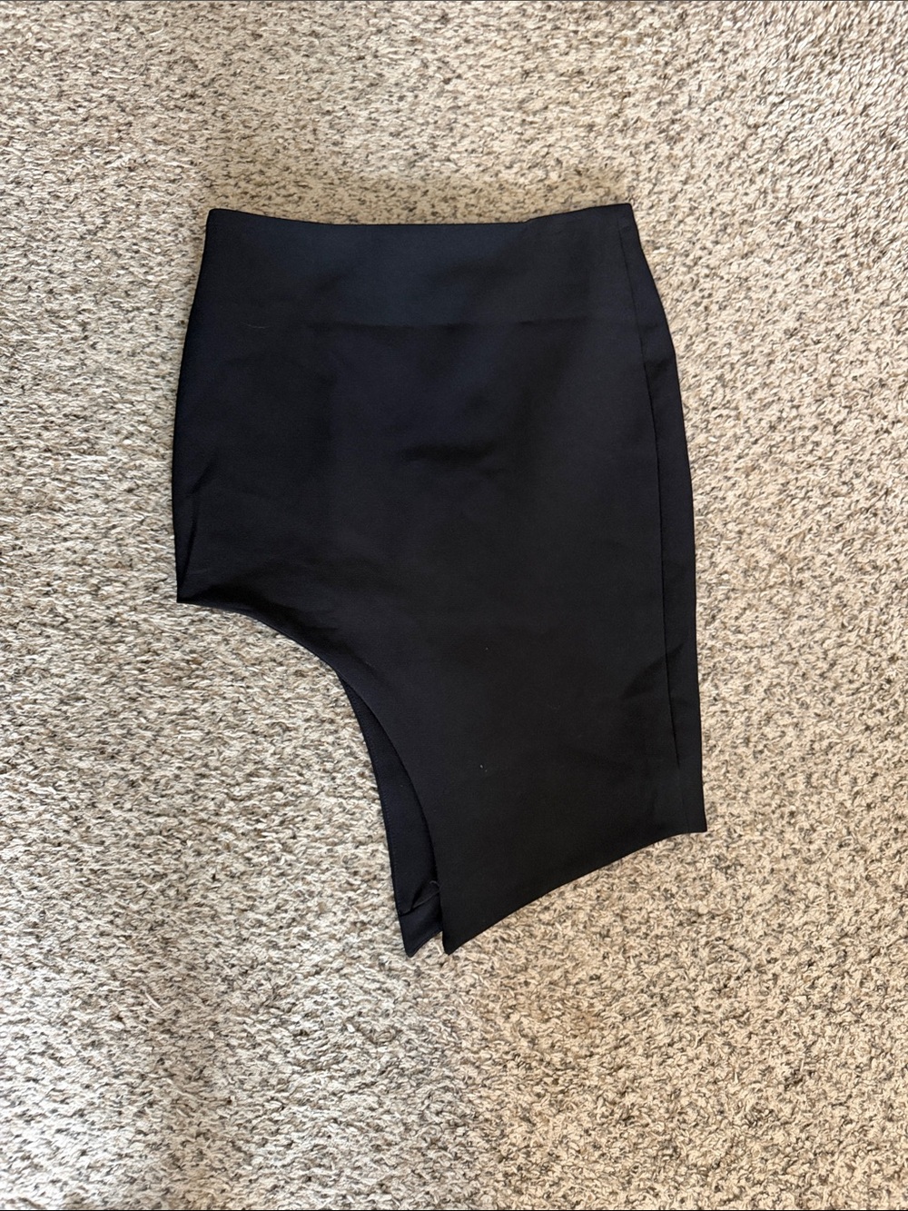 re:named Black Asymmetric Skort